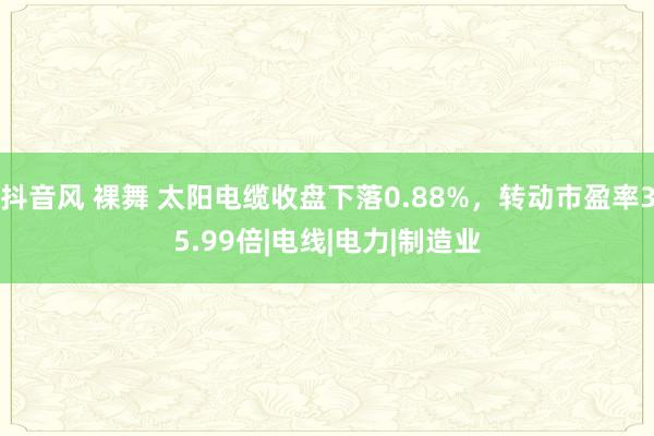 抖音风 裸舞 太阳电缆收盘下落0.88%，转动市盈率35.99倍|电线|电力|制造业